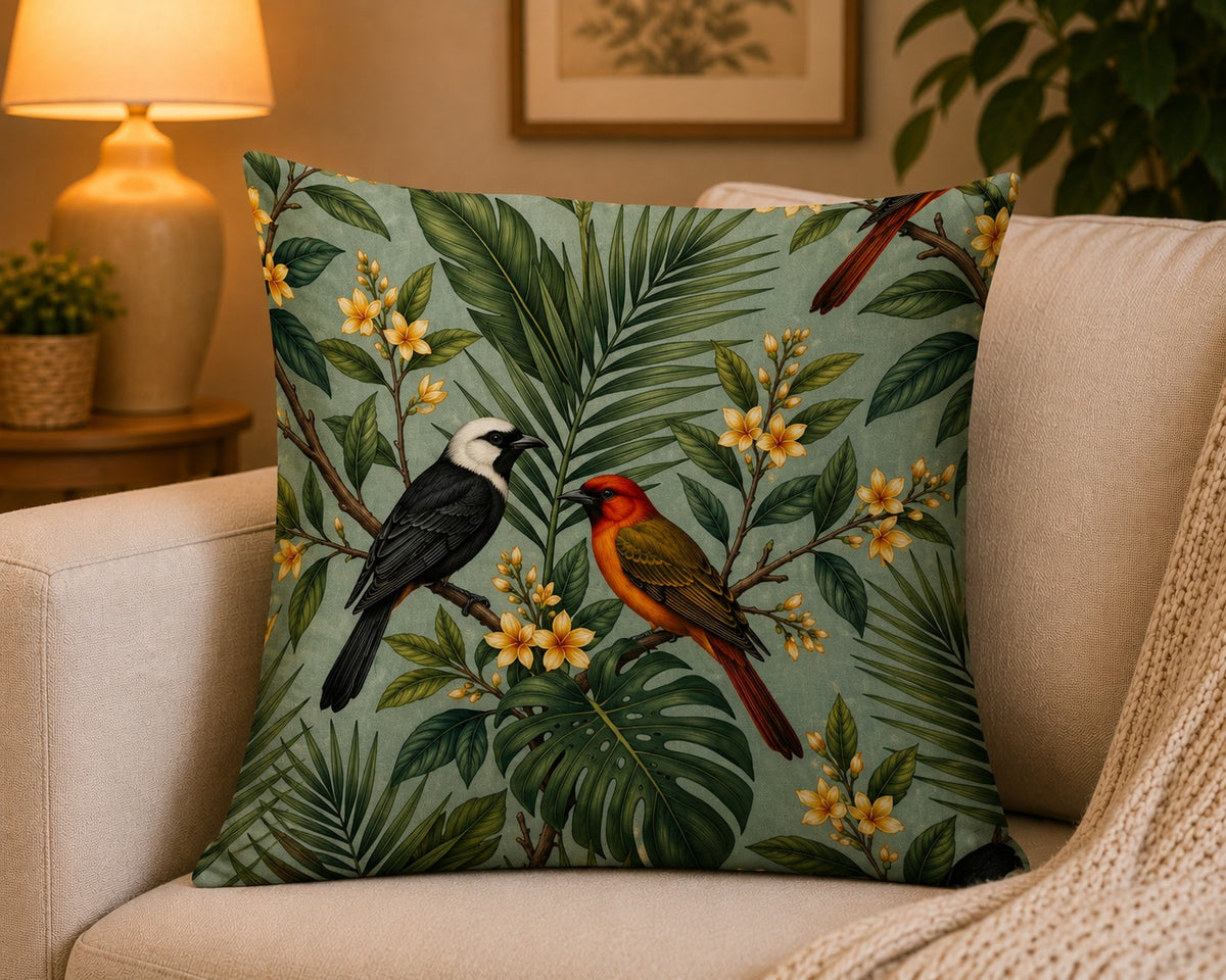 Housse de coussin Oiseaux