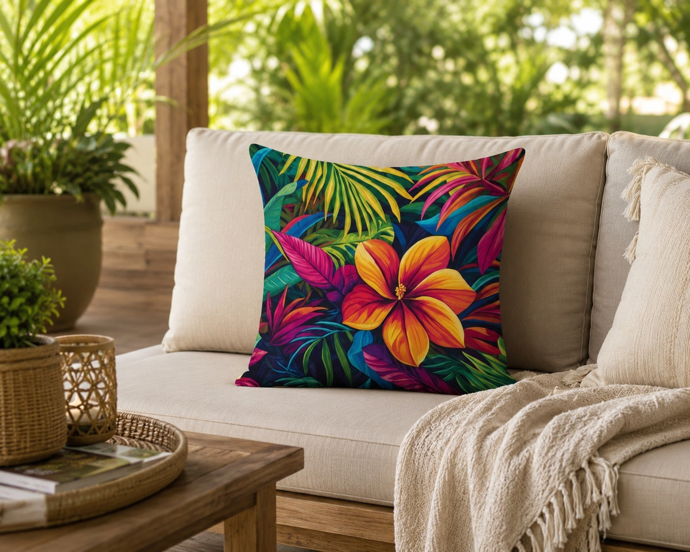 Housse de coussin Floral
