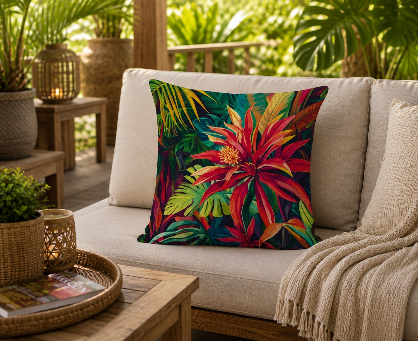 Housse de coussin Floral