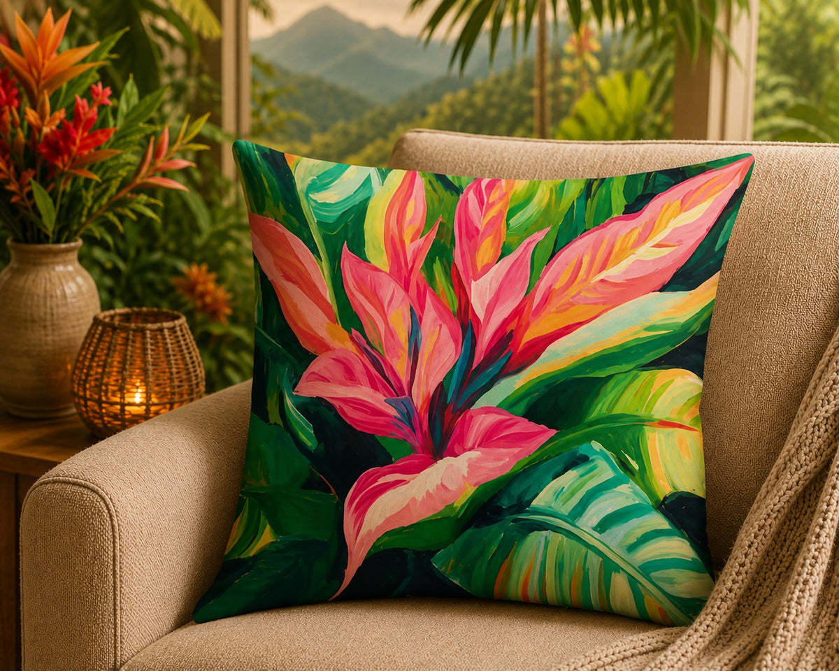 Housse de coussin Feuilles