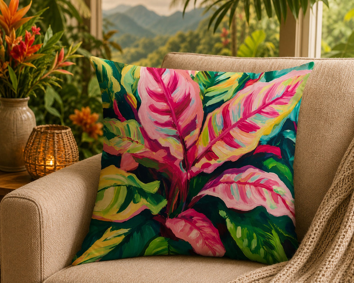 Housse de coussin Feuilles