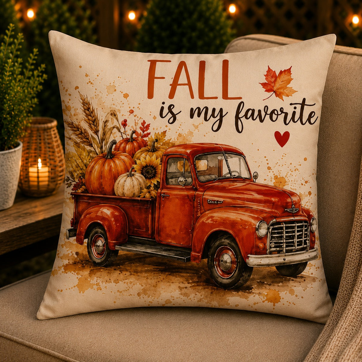 Housse de coussin Citrouille