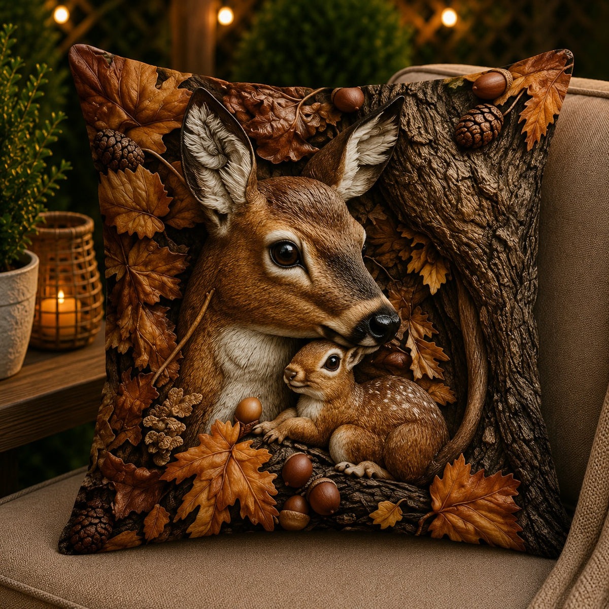 Housse de coussin Forêt