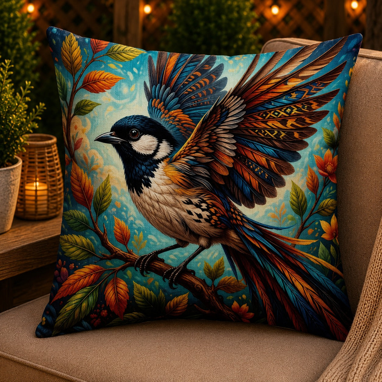 Housse de coussin Oiseaux