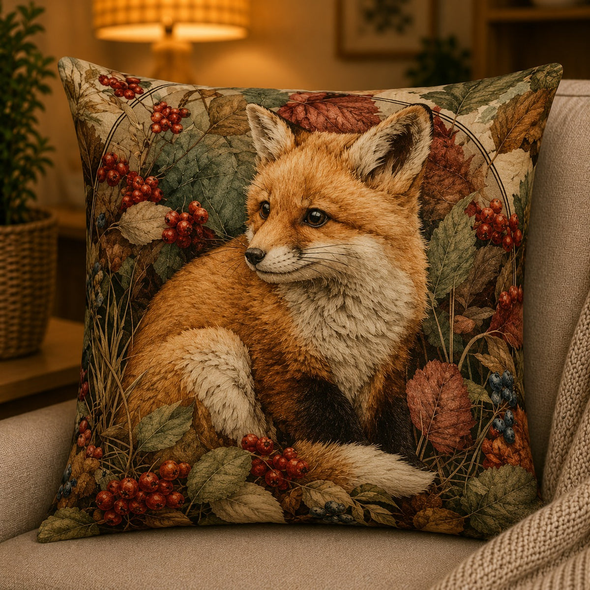 Housse de coussin Forêt