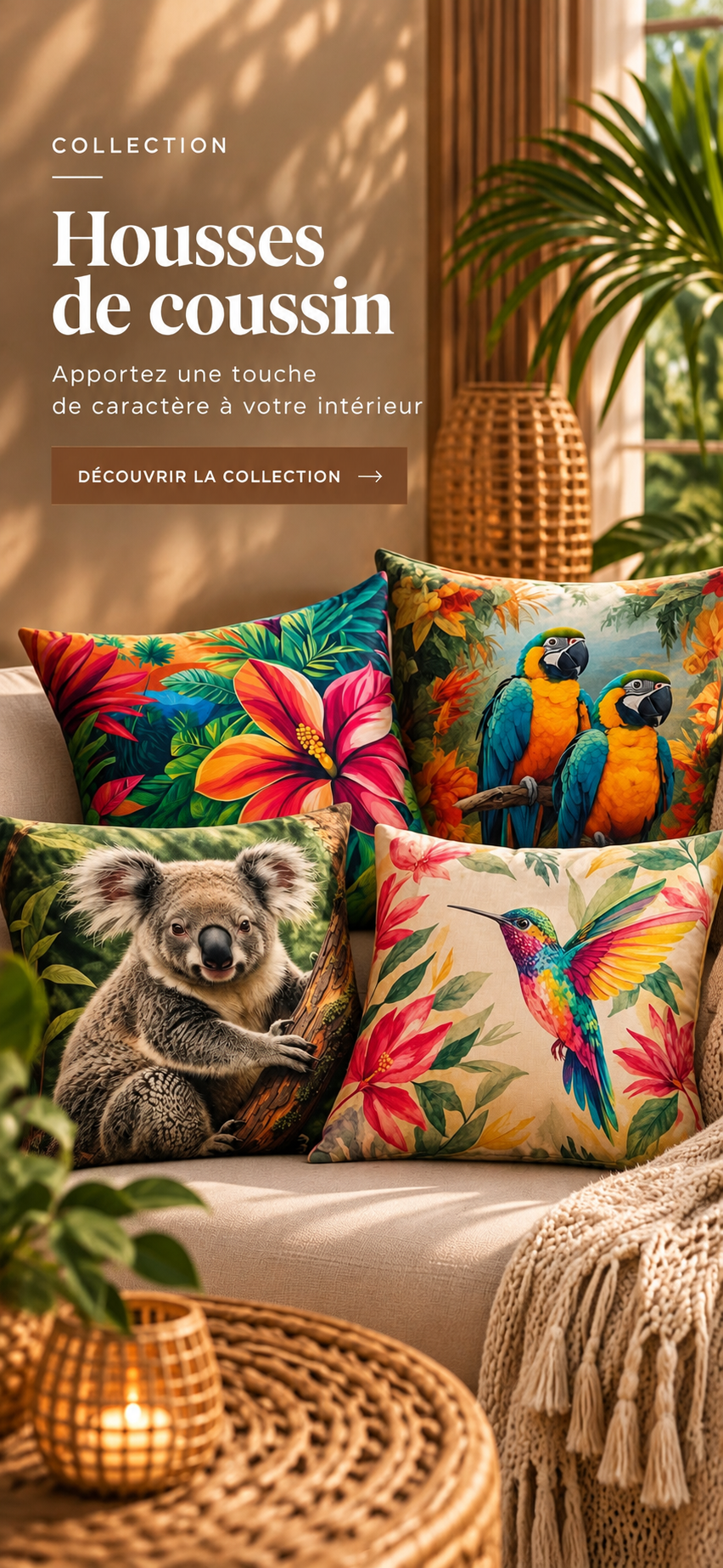 Nos housses de coussin
