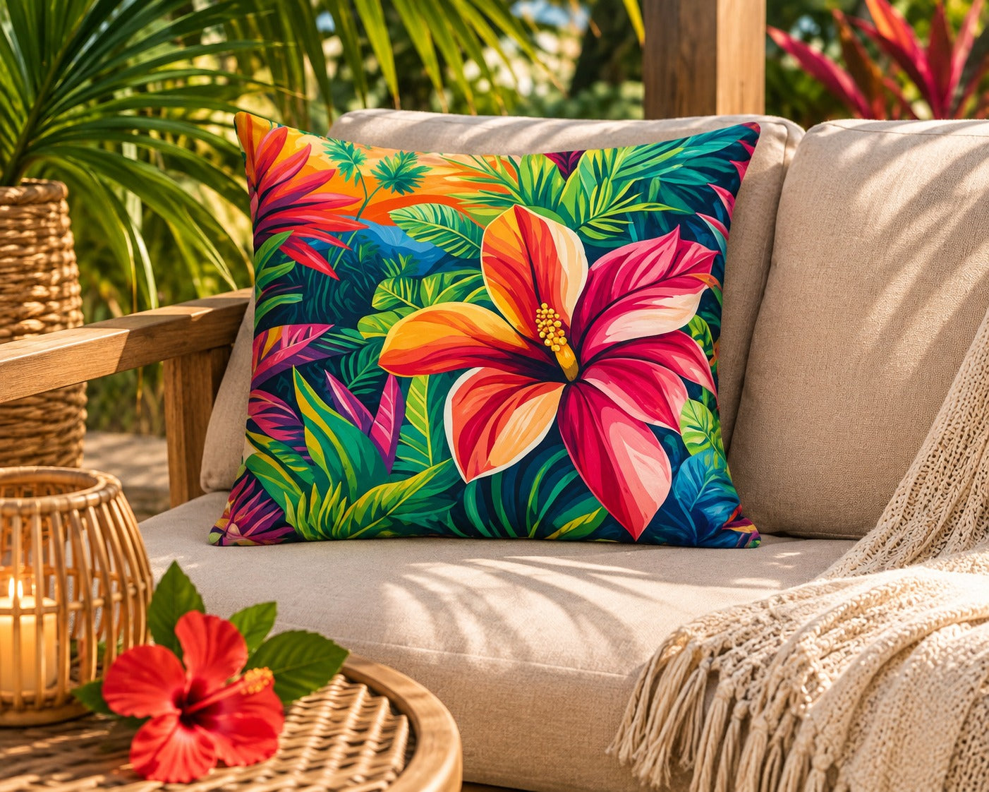 Housse de coussin Floral