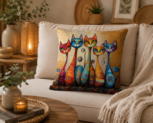 Housse de coussin Chat