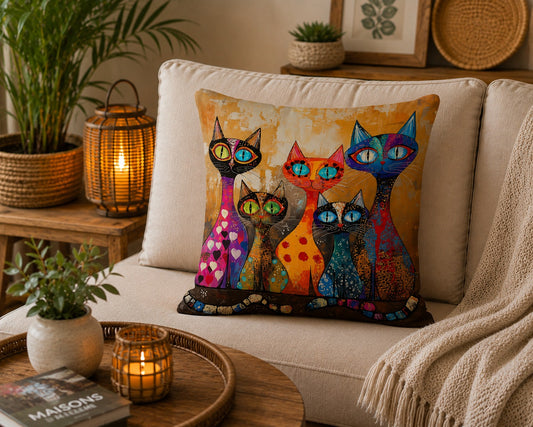 Housse de coussin Chat