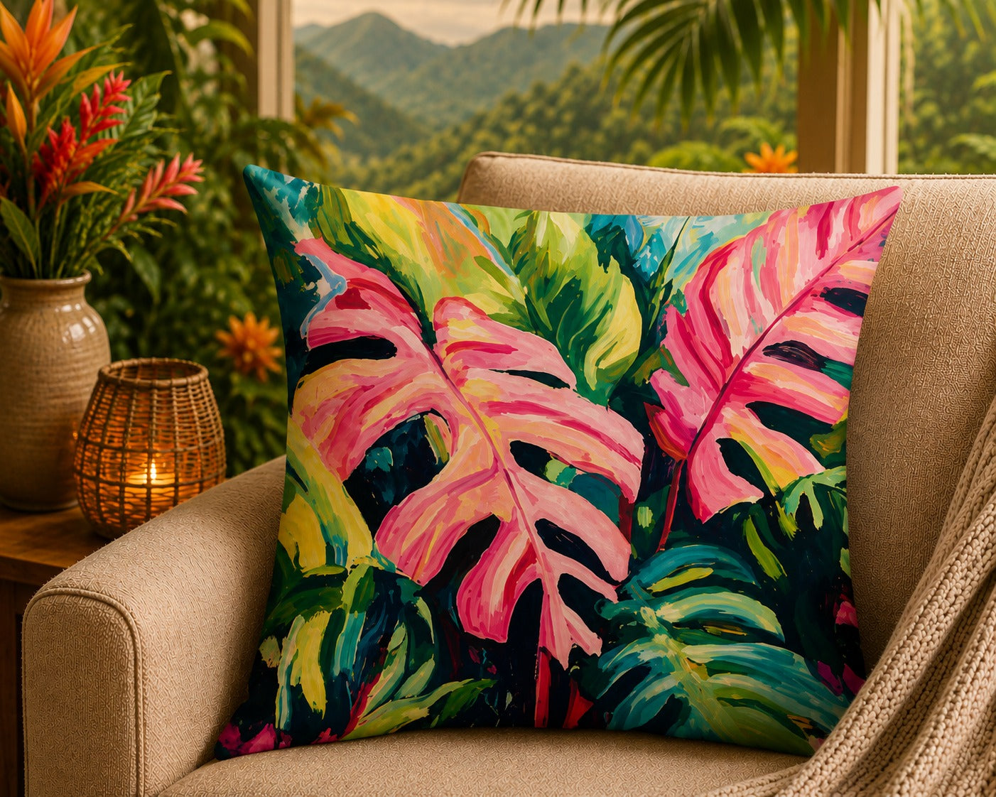 Housses de coussin Feuilles
