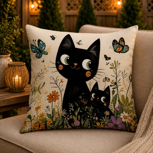 Housse de coussin Chat