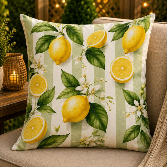 Housse de coussin Citron