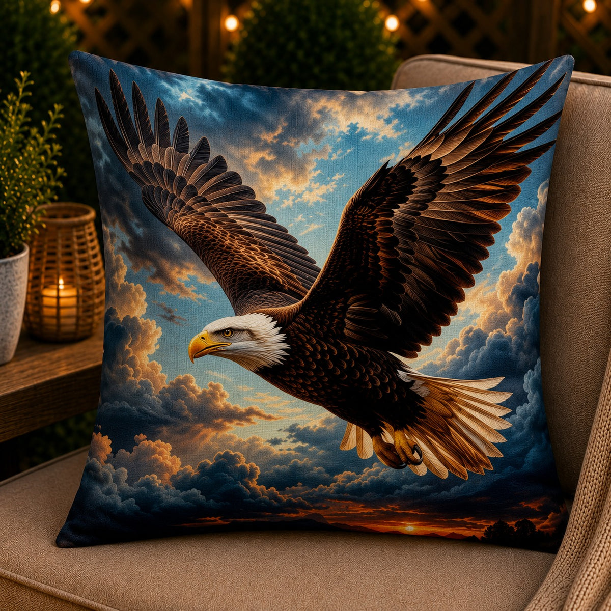 Housse de coussin Aigle