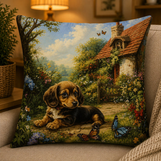 Housse de coussin Chien