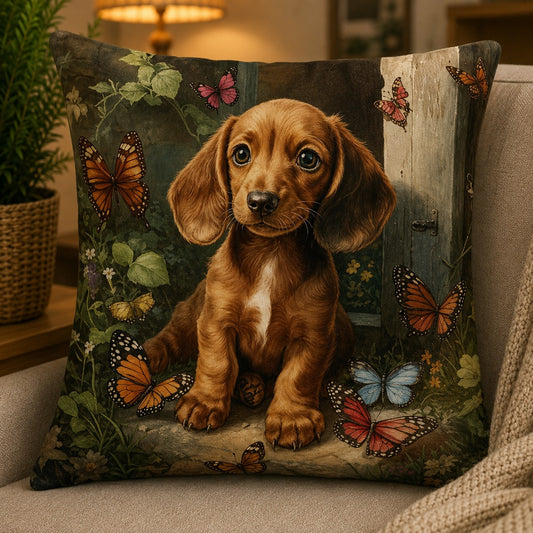 Housse de coussin Chien