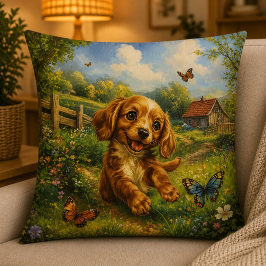 Housse de coussin Chien