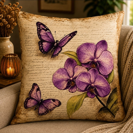 Housse de coussin Papillon
