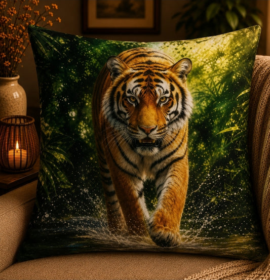Housse de coussin Tigre