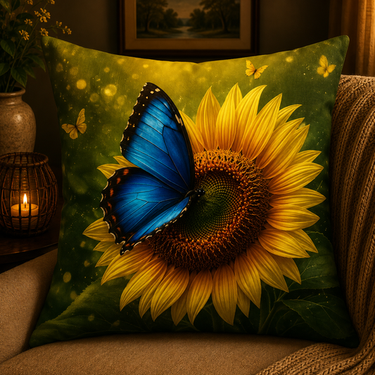 Housse de coussin Papillon